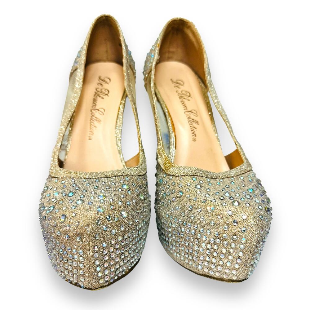 De Blossom Collection Kinko Bejeweled Platform Pumps GUC - Picture 2 of 13